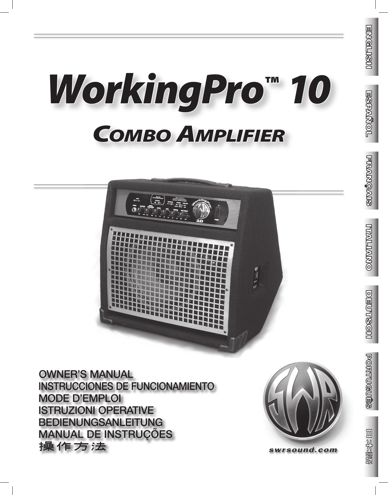 SWRSound WorkingPro 10 User Manual