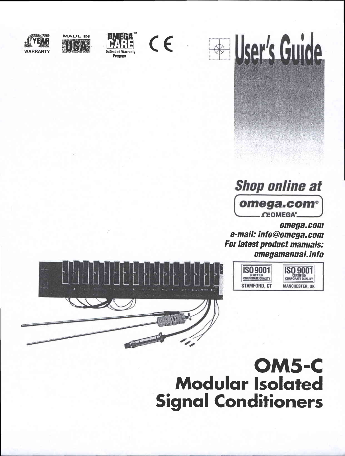 Omega Products OM5-C Installation  Manual - ManualMachine.com