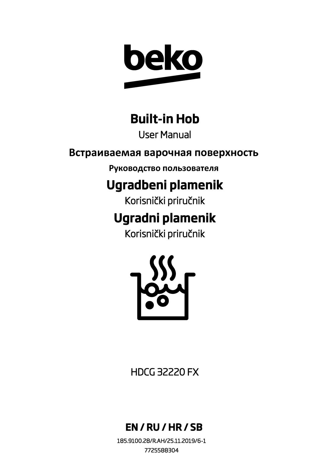 Beko HDCG 32220 FX User manual