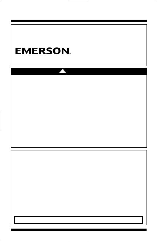 Emerson SW375 Owner's Manual