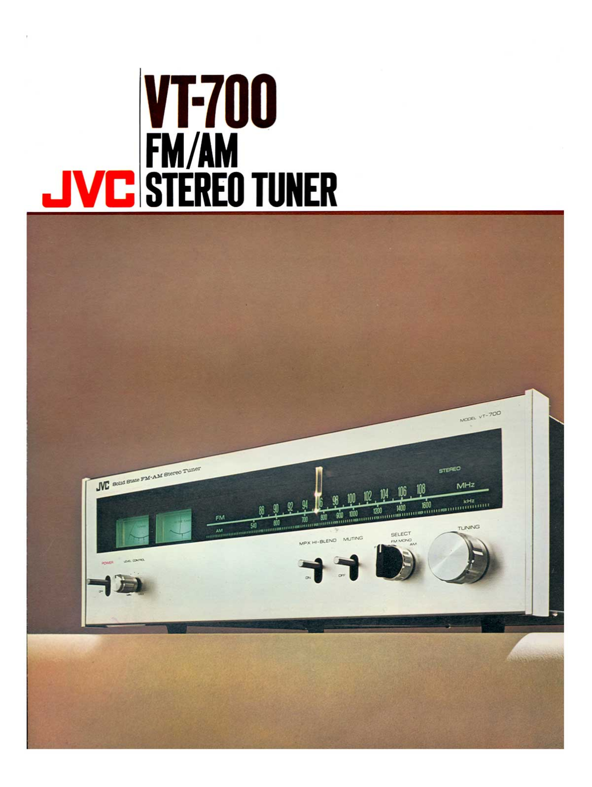 JVC VT-700 Brochure