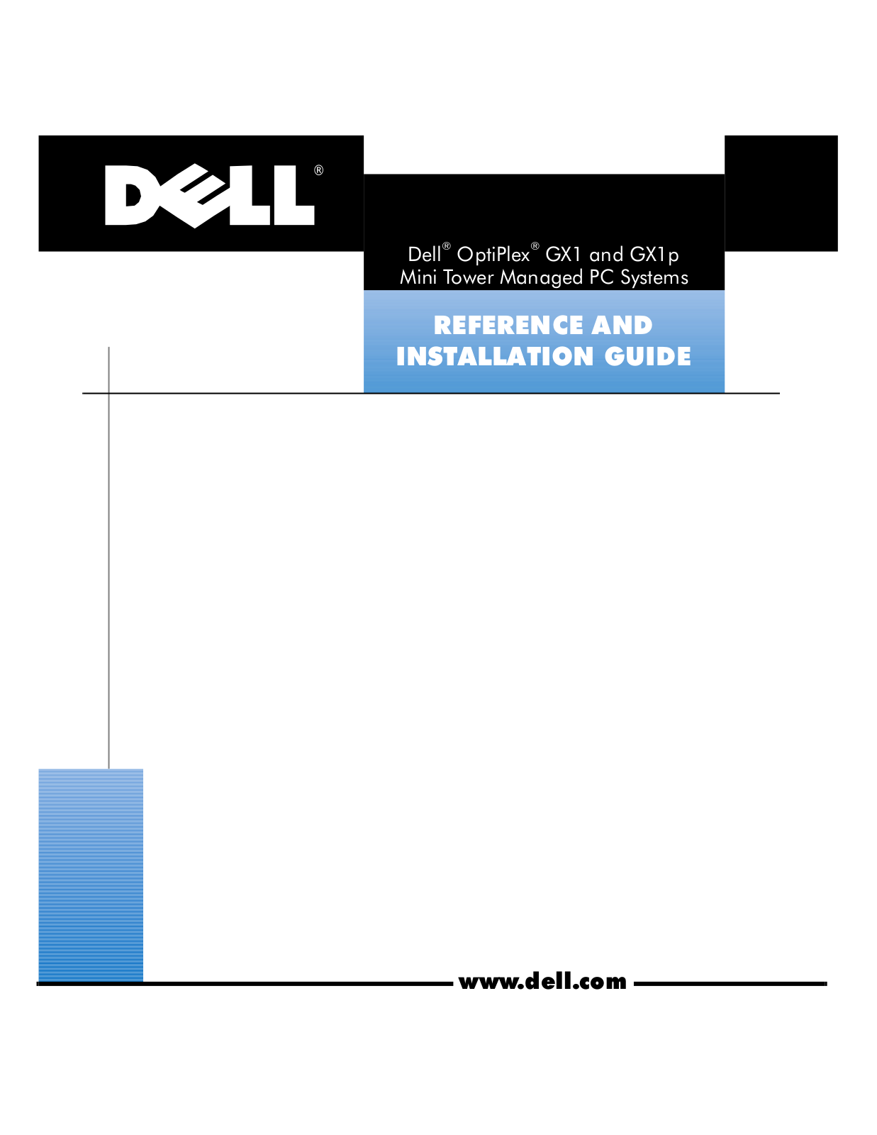 Dell OPTI PLEX GX1 P, OPTI PLEX GX1 User Manual