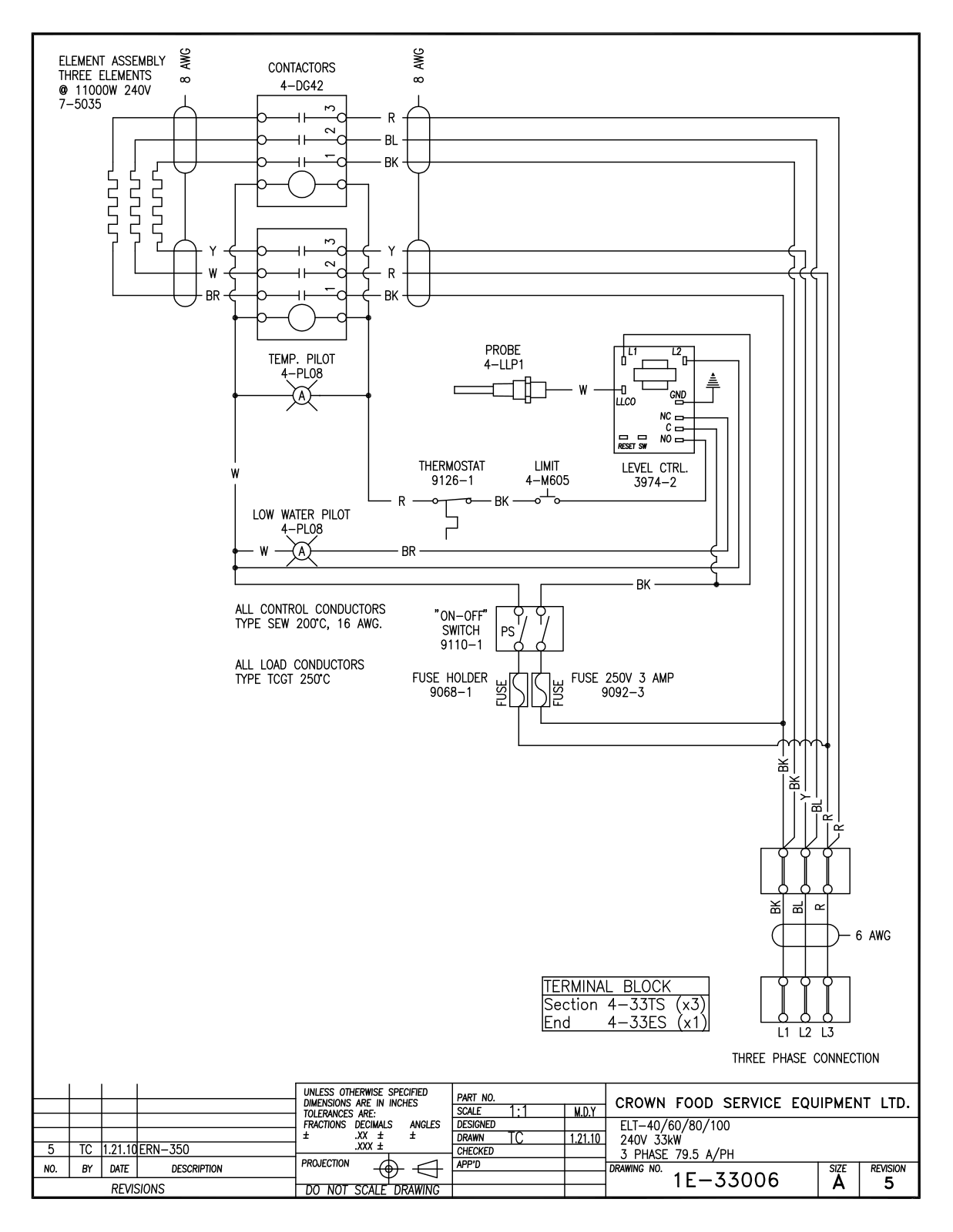 Intek ELT-40  240V 33 kW, ELT-60  240V 33 kW, ELT-80  240V 33 kW, ELT-100  240V 33 kW Service Manual