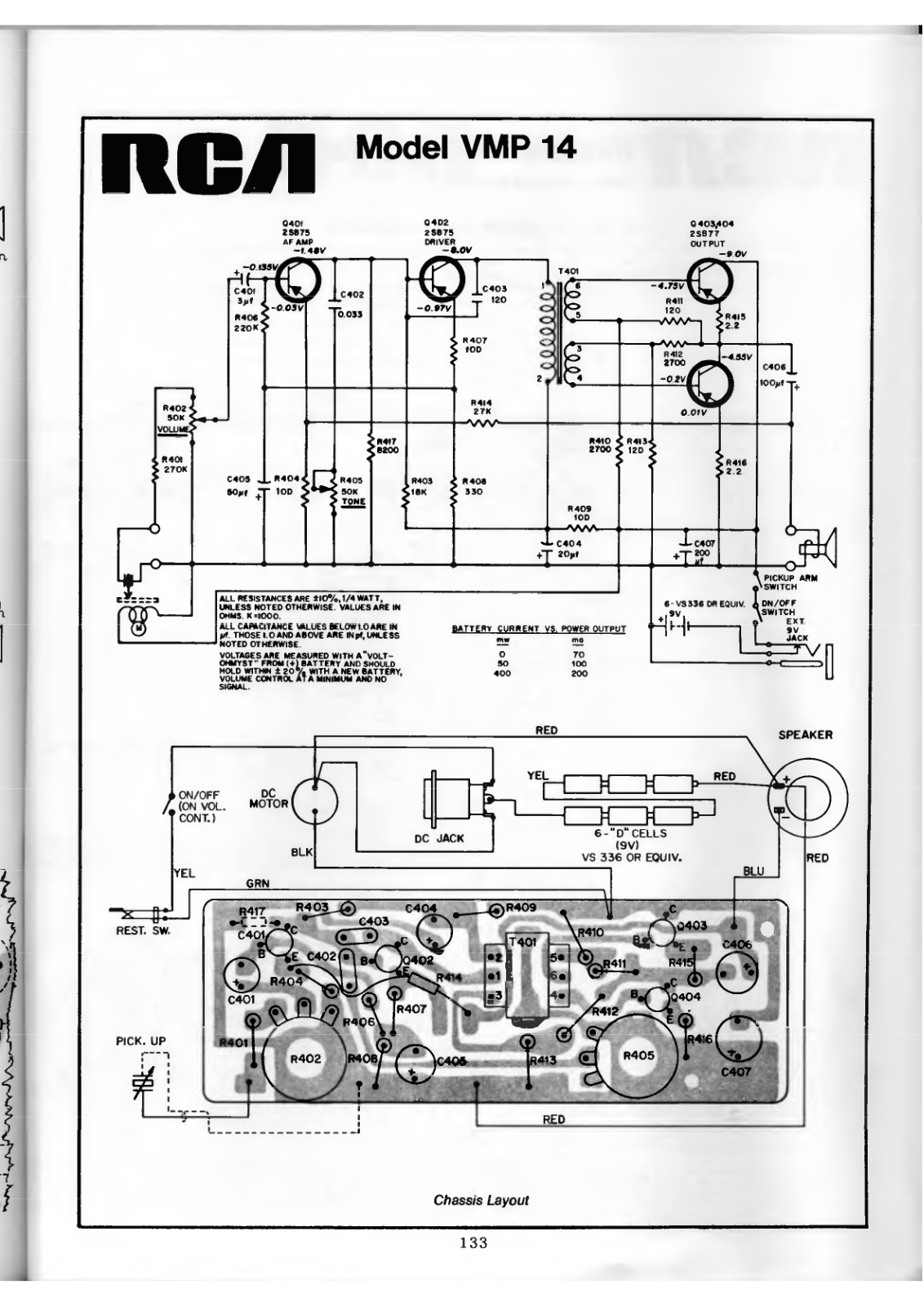 RCA VMP14 Schematic