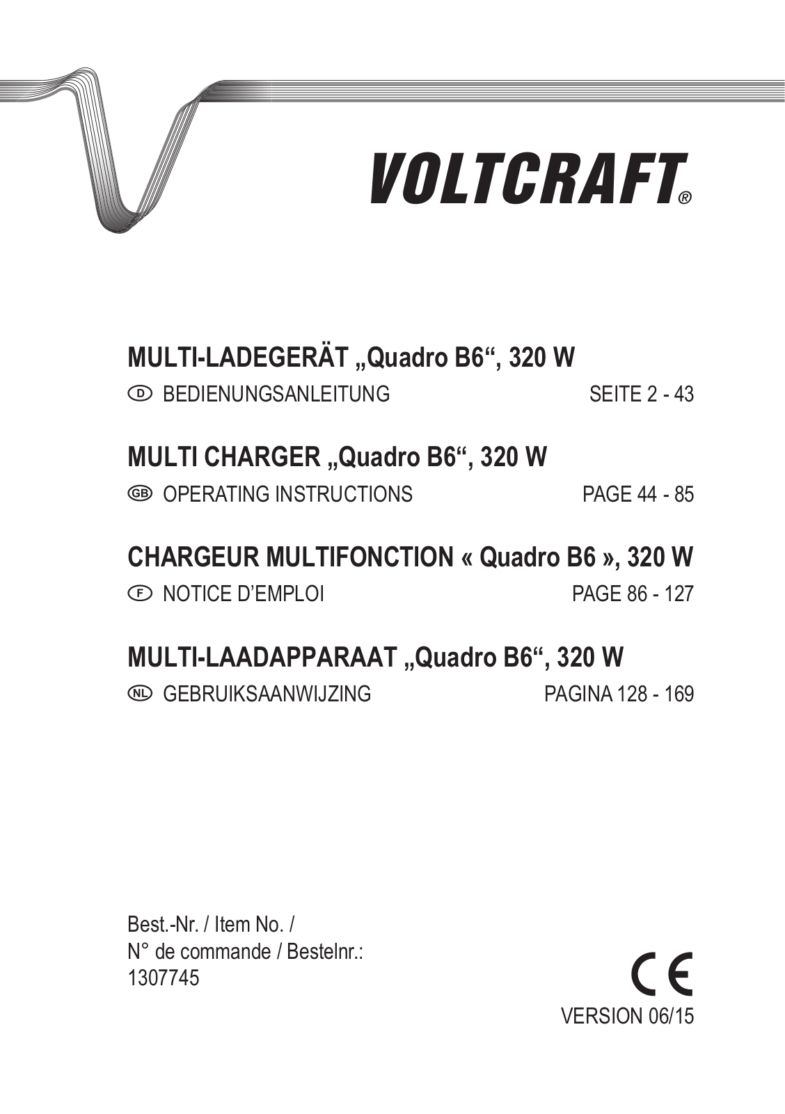 VOLTCRAFT Quadro B6 User guide