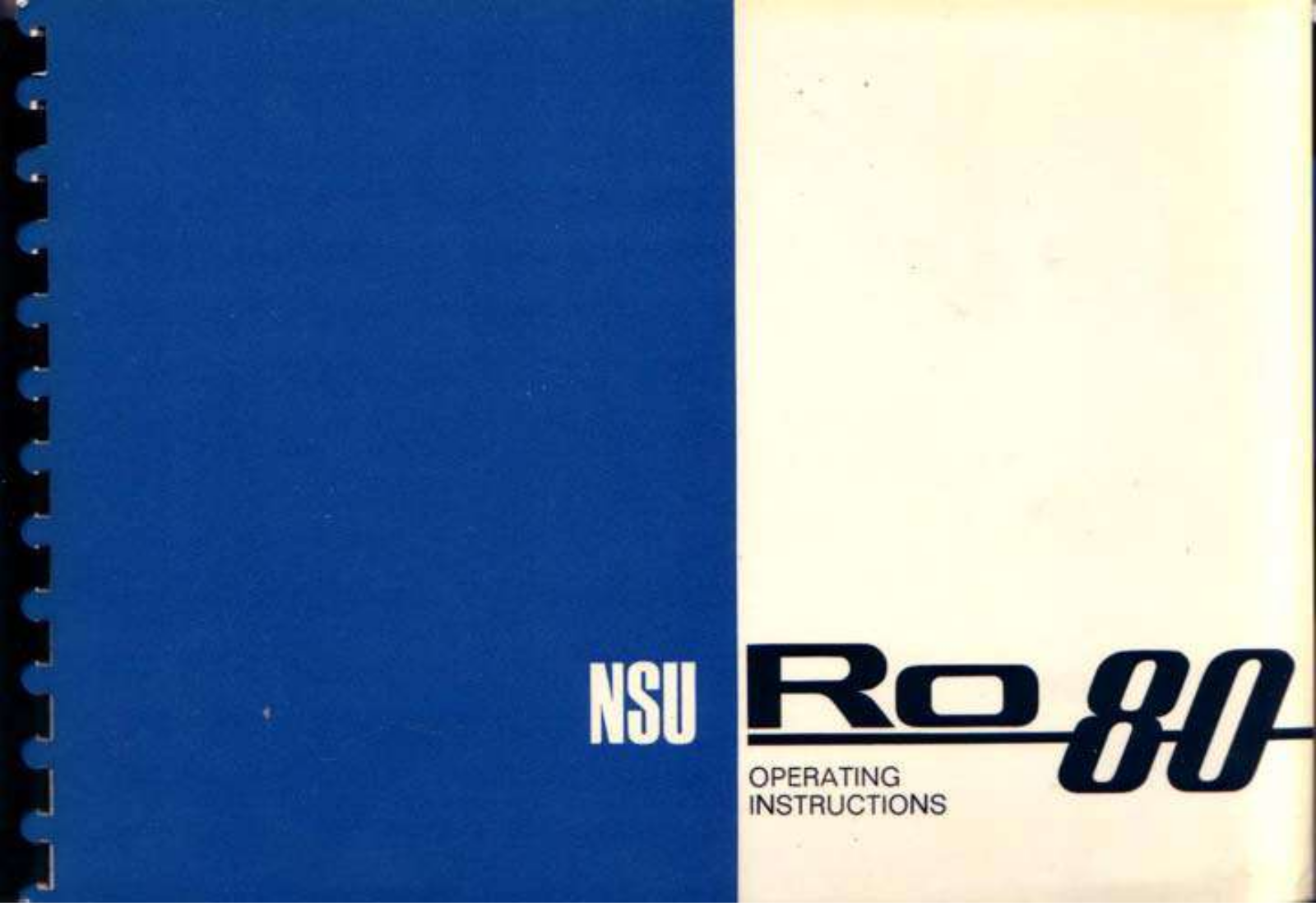 NSU RO 80 Owners manual - ManualMachine.com