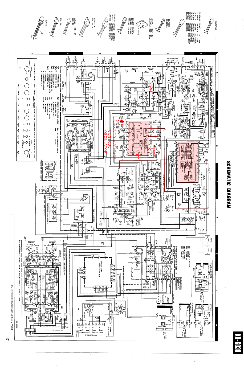 Kenwood KR-6030 Schematic