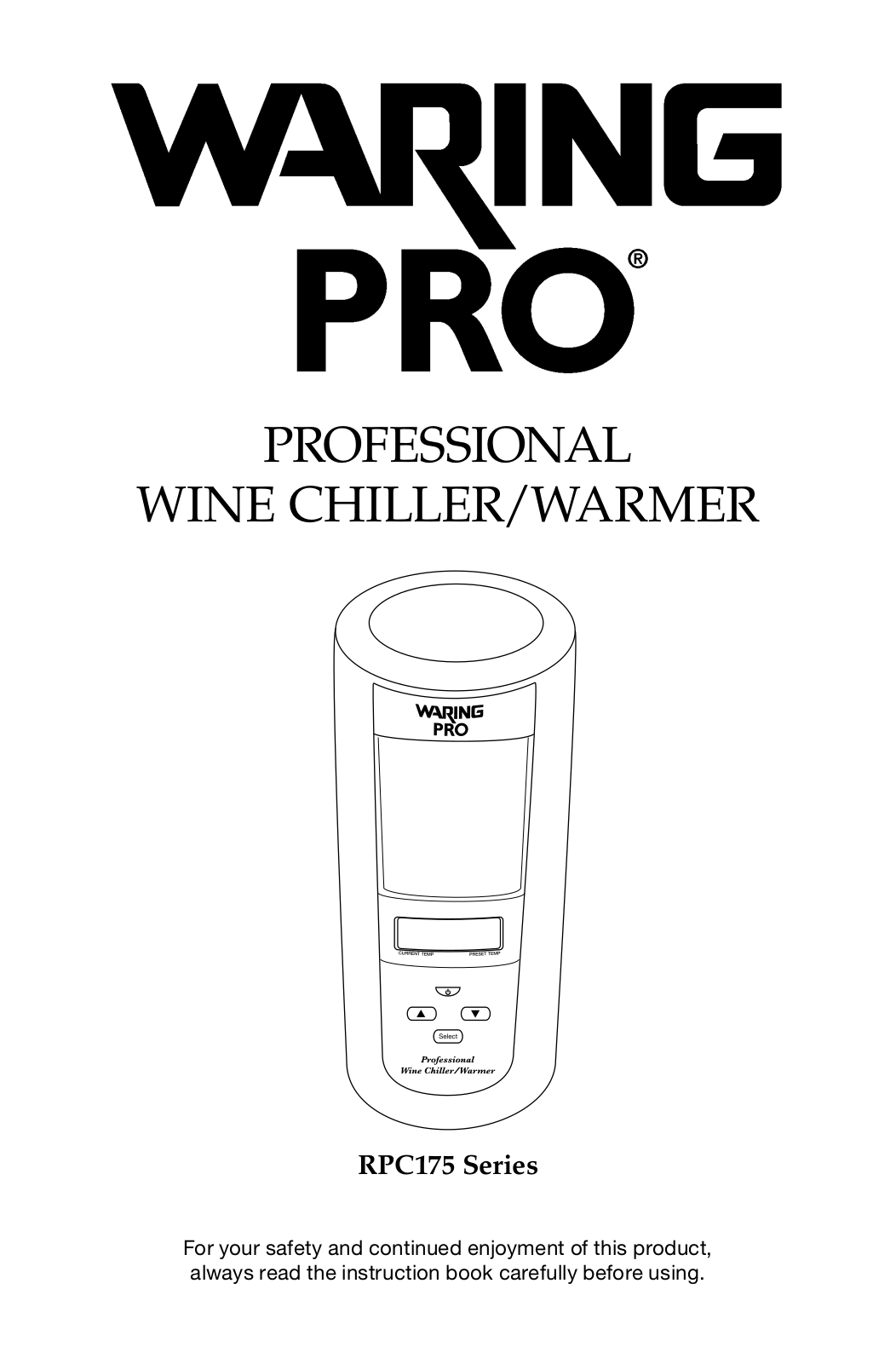 Waring Pro RPC175WS User Manual