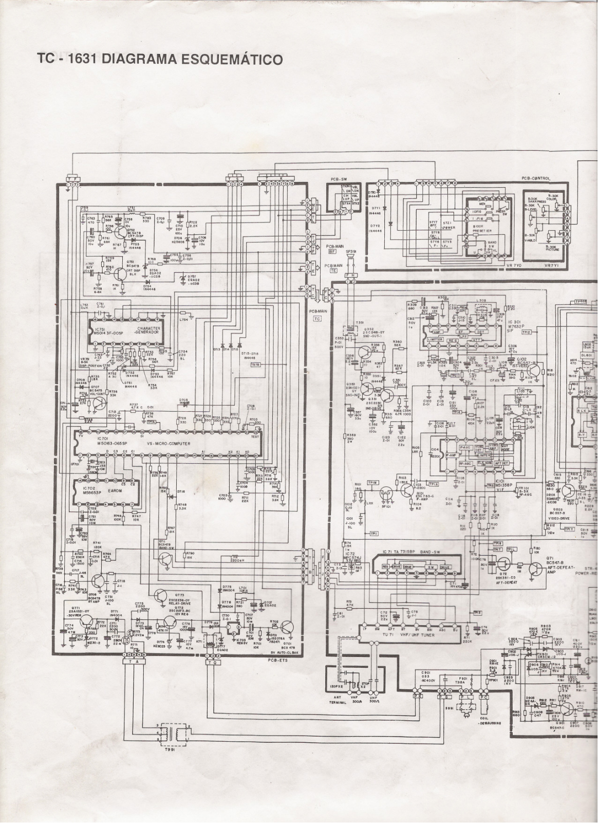 Mitsubishi TC-1631 Schematic