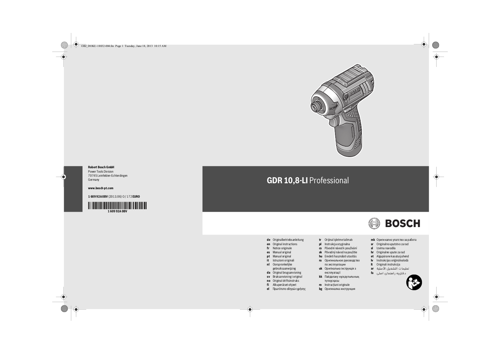 Bosch 8-LI User Guide