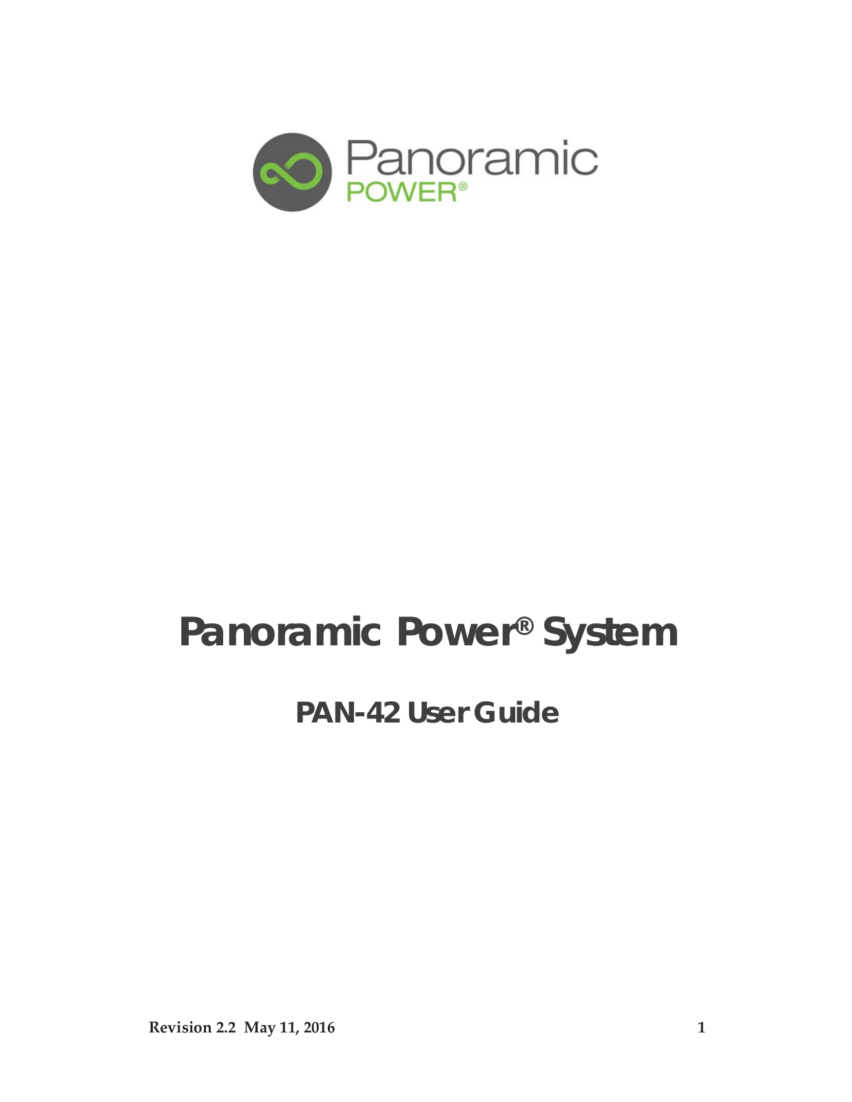 Panoramic Power PAN 4 2 F User Manual