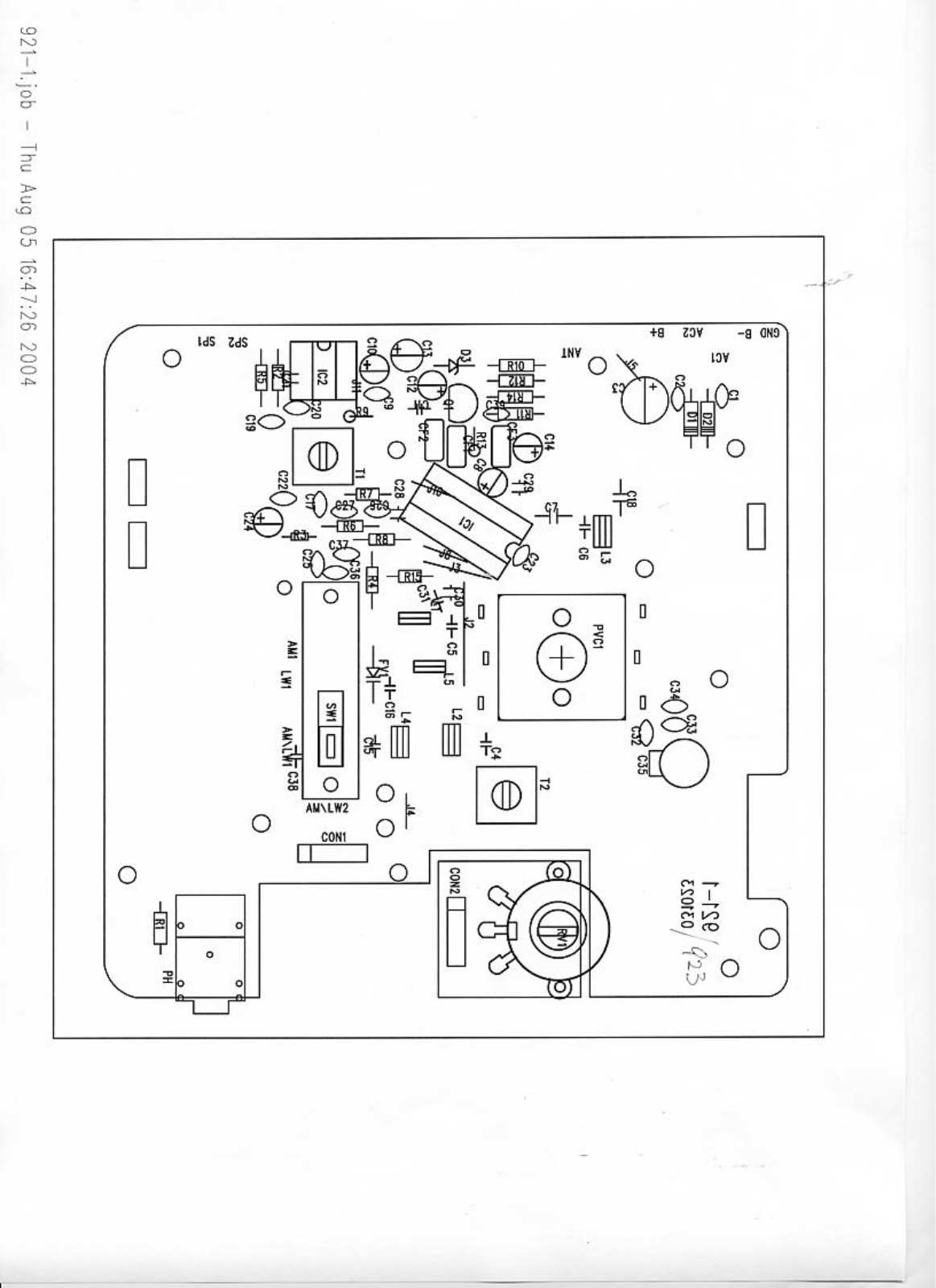 Vitek 921 Schematic