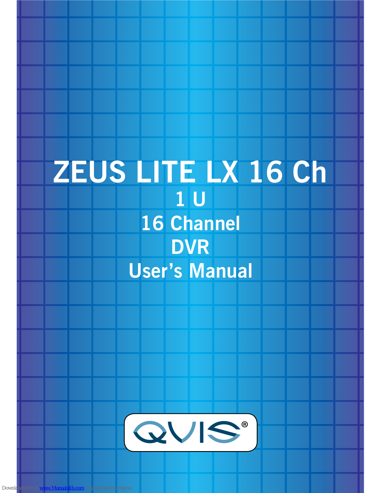 Qvis ZEUS LITE LX 16 Ch User Manual