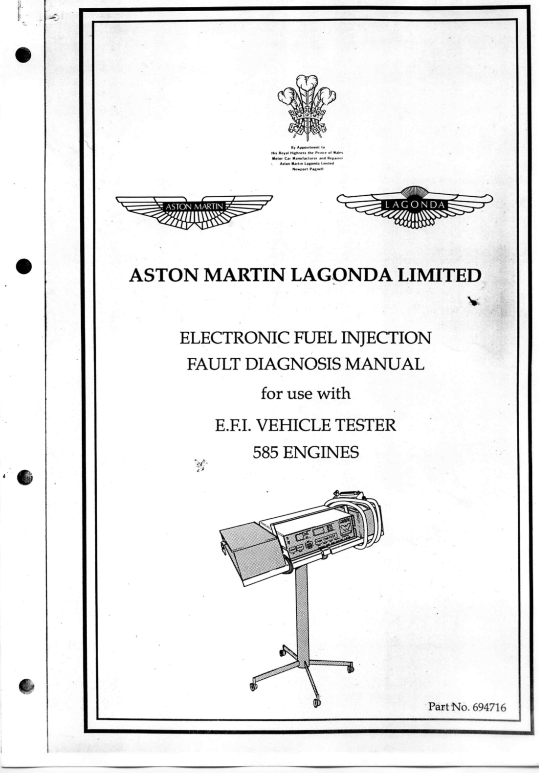 Aston Martin Lagonda User Manual