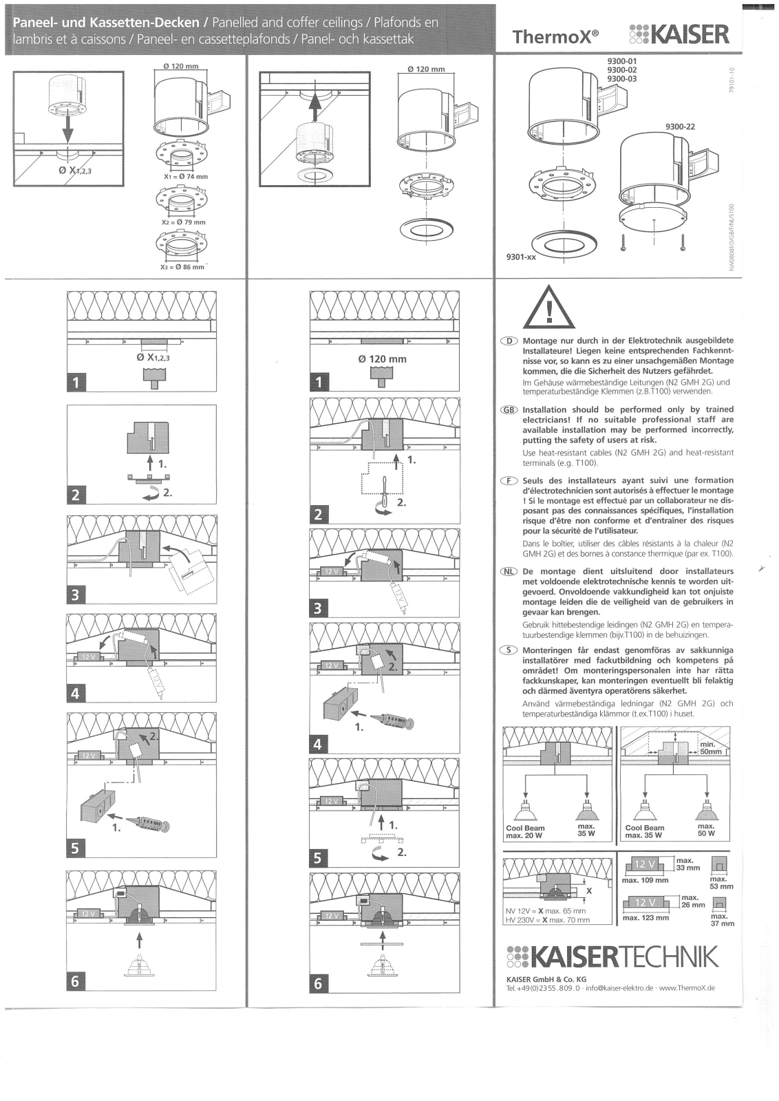 Paulmann 9300 Safety instructions