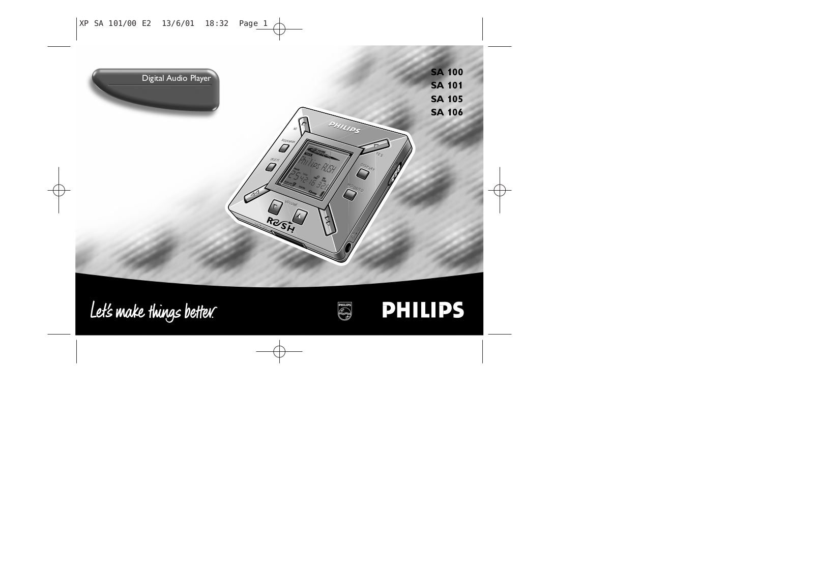 Philips SA101/00 User Manual