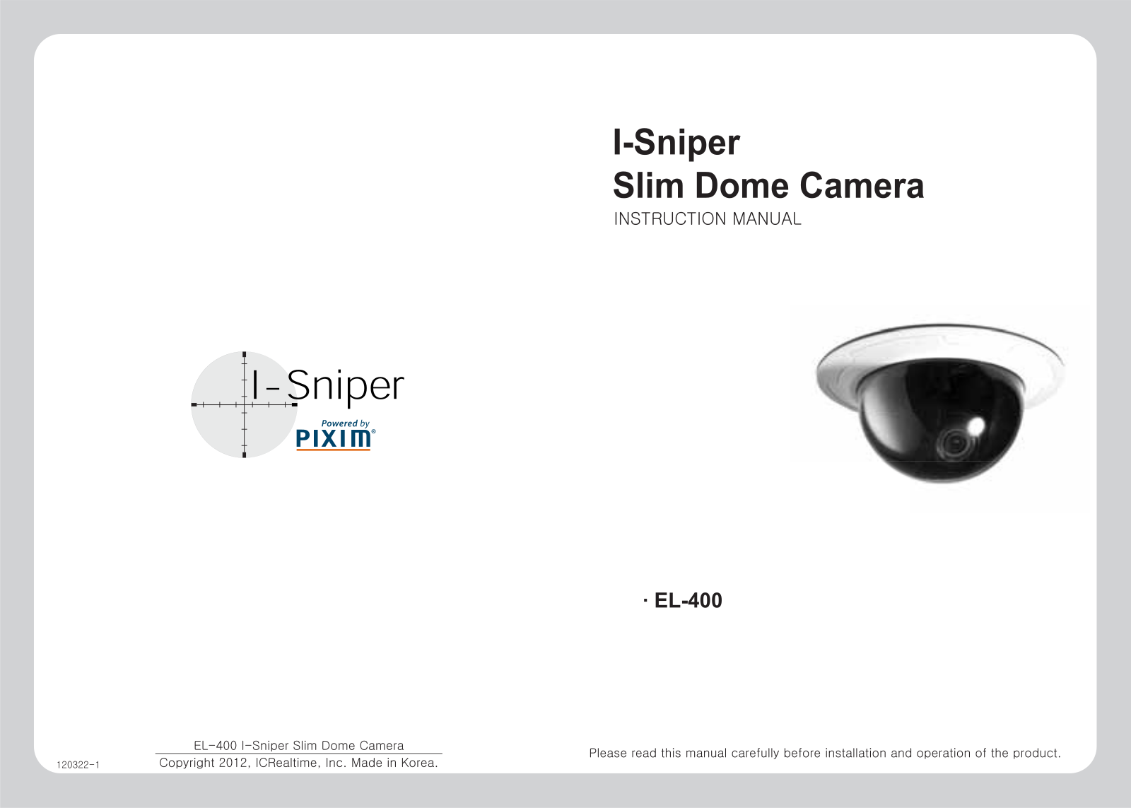 ICRealtime EL-400PIXIM User Manual