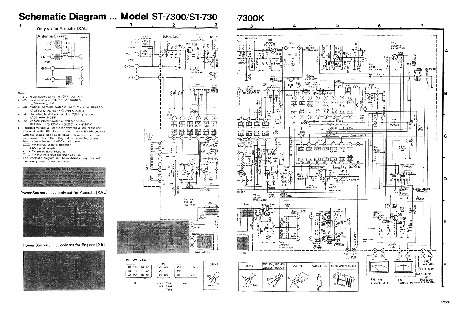 TECHNICS ST 7300 Service Manual