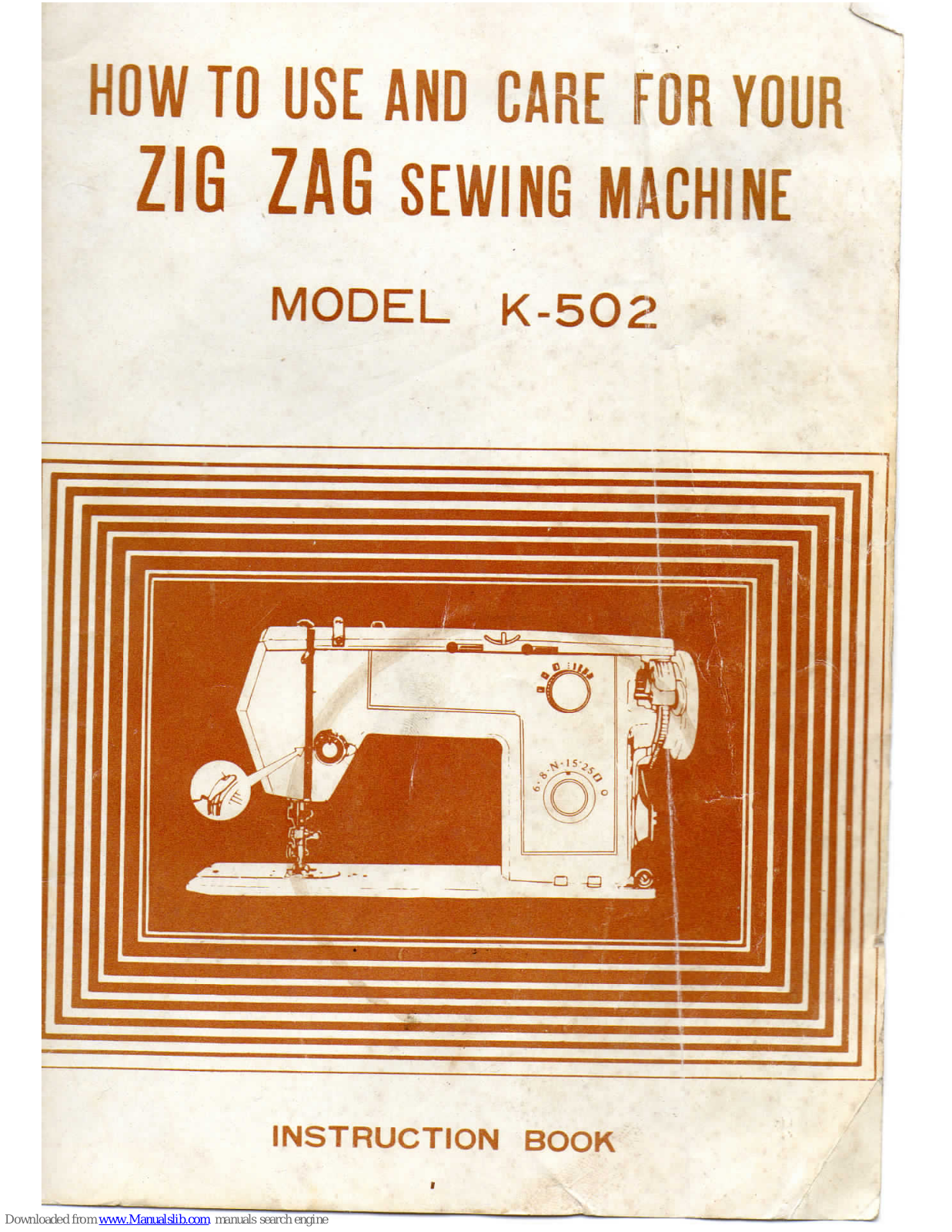 Zig Zag K-502 Instruction Manual - ManualMachine.com