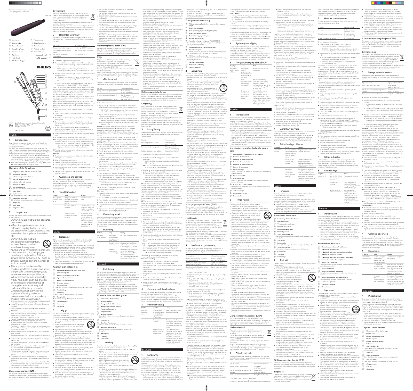 Philips HP8339/20 User Manual