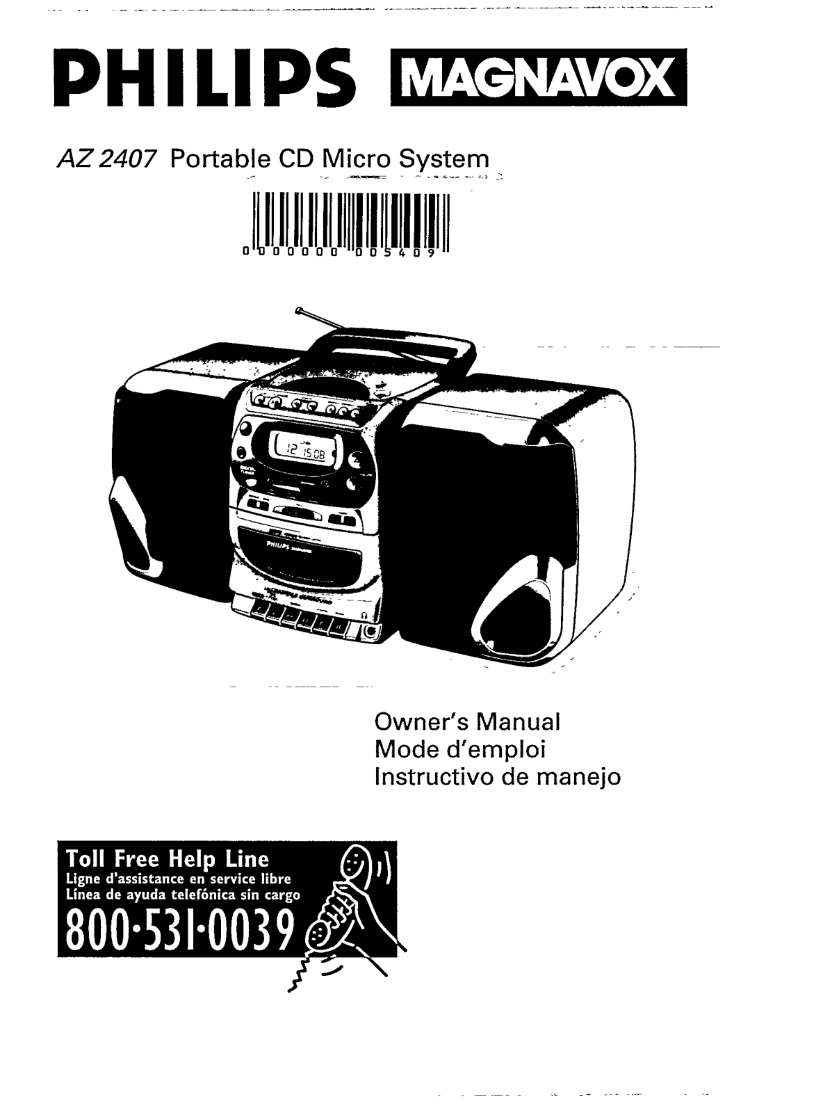 Magnavox AZ 2407 User Manual