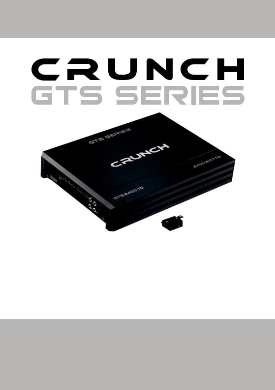 Crunch GTS2400.1D Service Manual