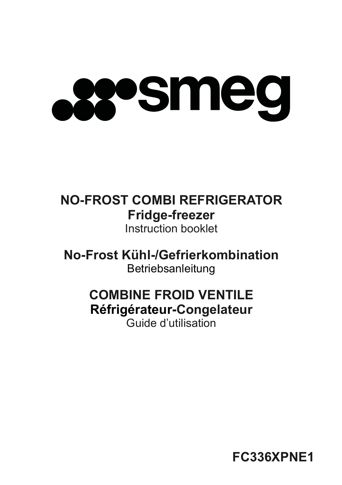 Smeg FC336XPNE1 User Manual