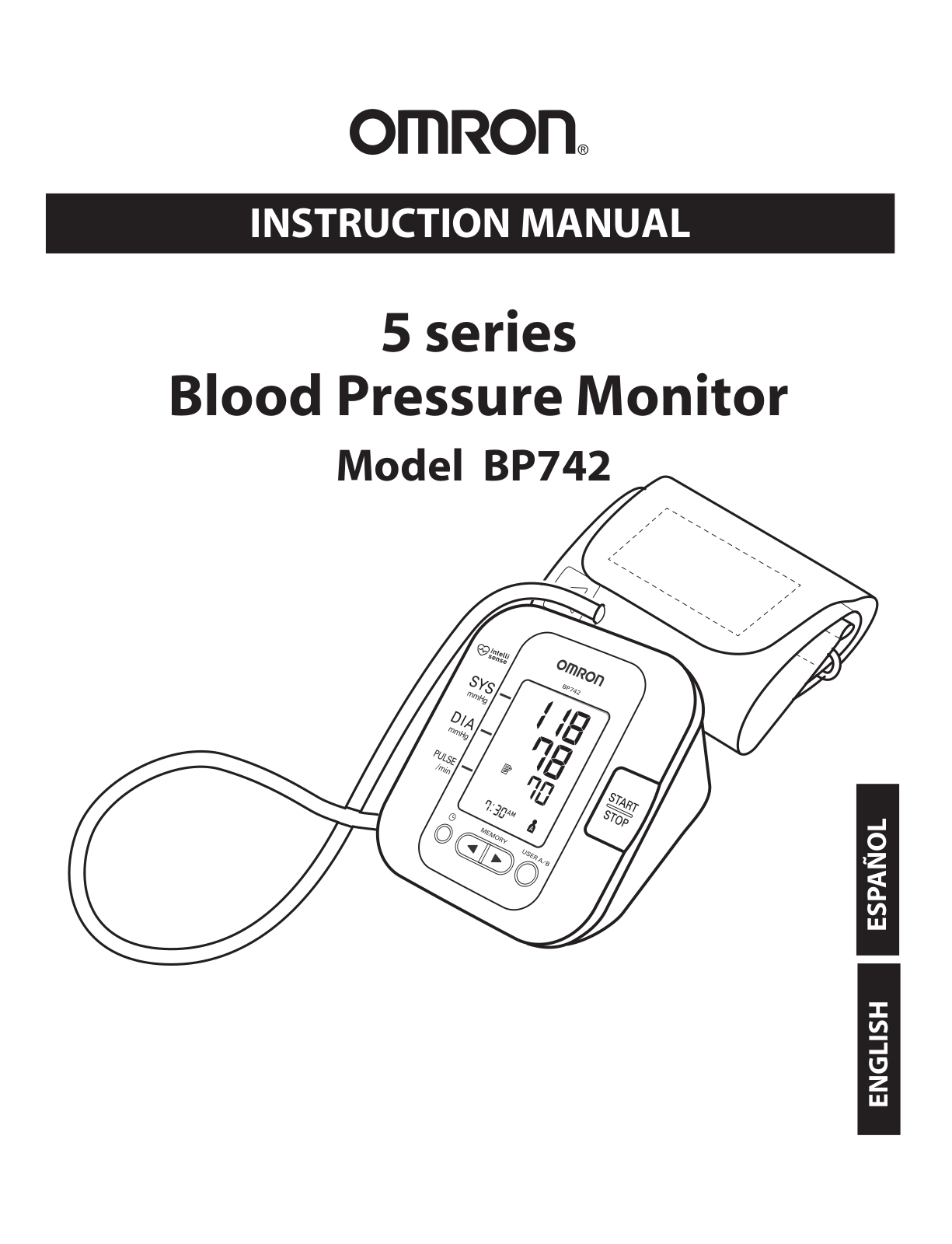 Omron BP742 User Manual
