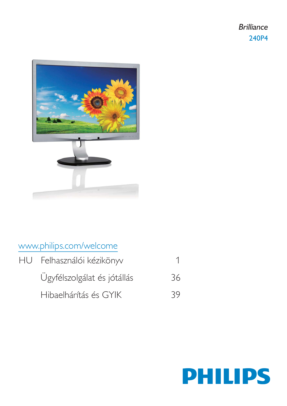 Philips 240P4Q User Manual