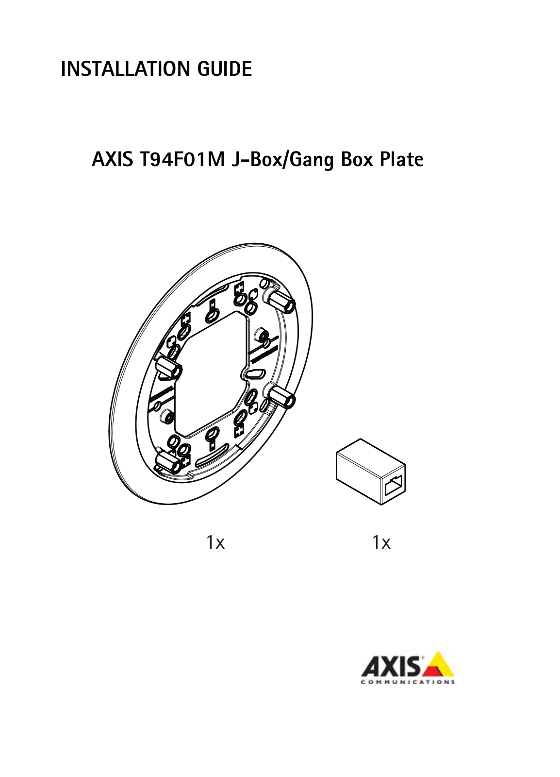 Axis J-Box User Manual