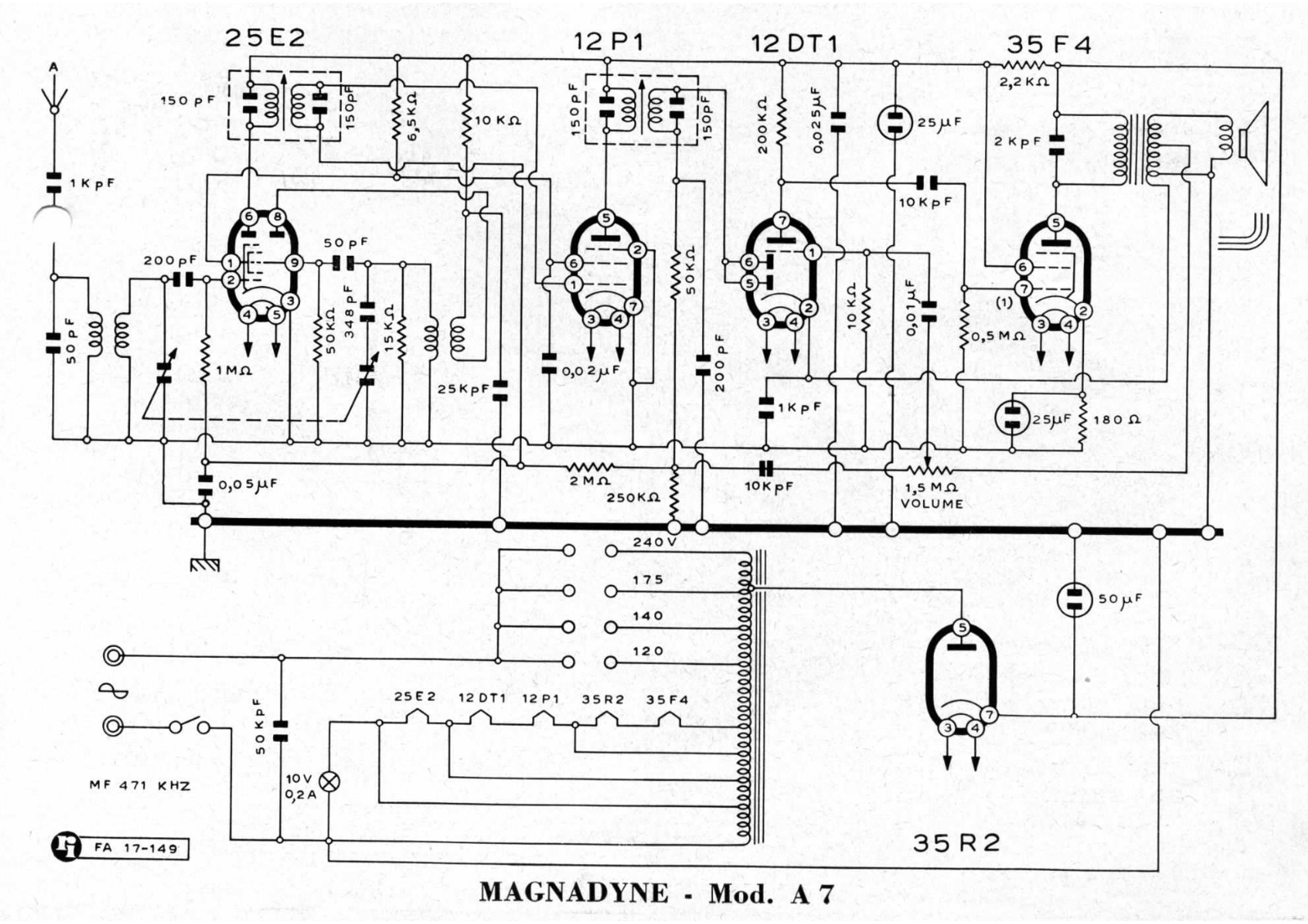 Magnadyne a7 schematic