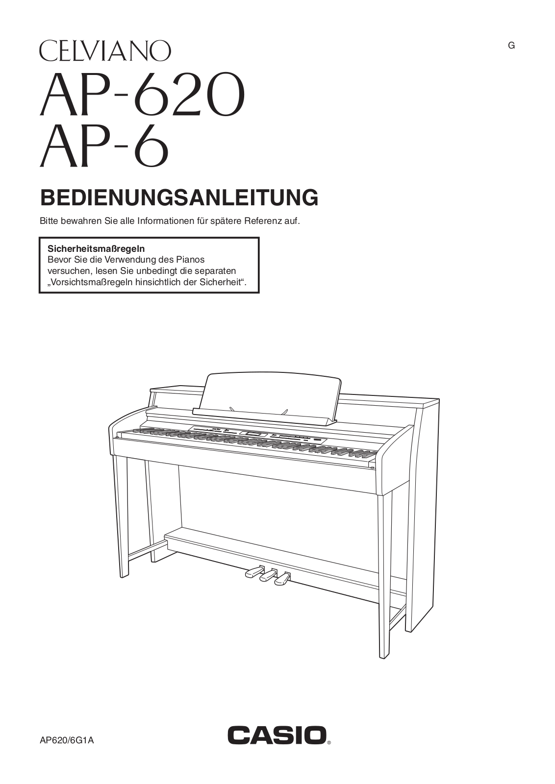 Casio CELVIANO AP-620, CELVIANO AP-6 User Manual