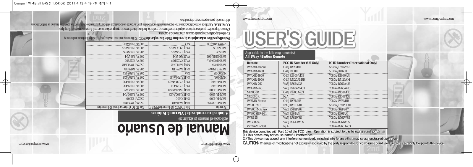 CompuSTAR HQ5811 User Manual