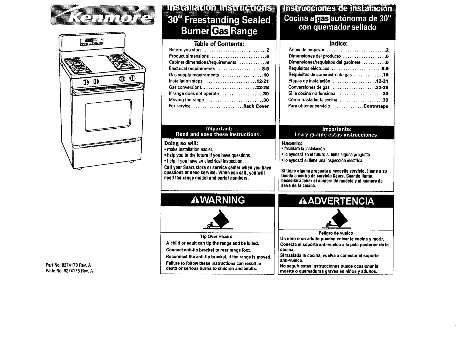 Kenmore 66575023102, 66575029102, 66575032200, 66575033200, 66575034200 Installation Guide - ManualMachine.com