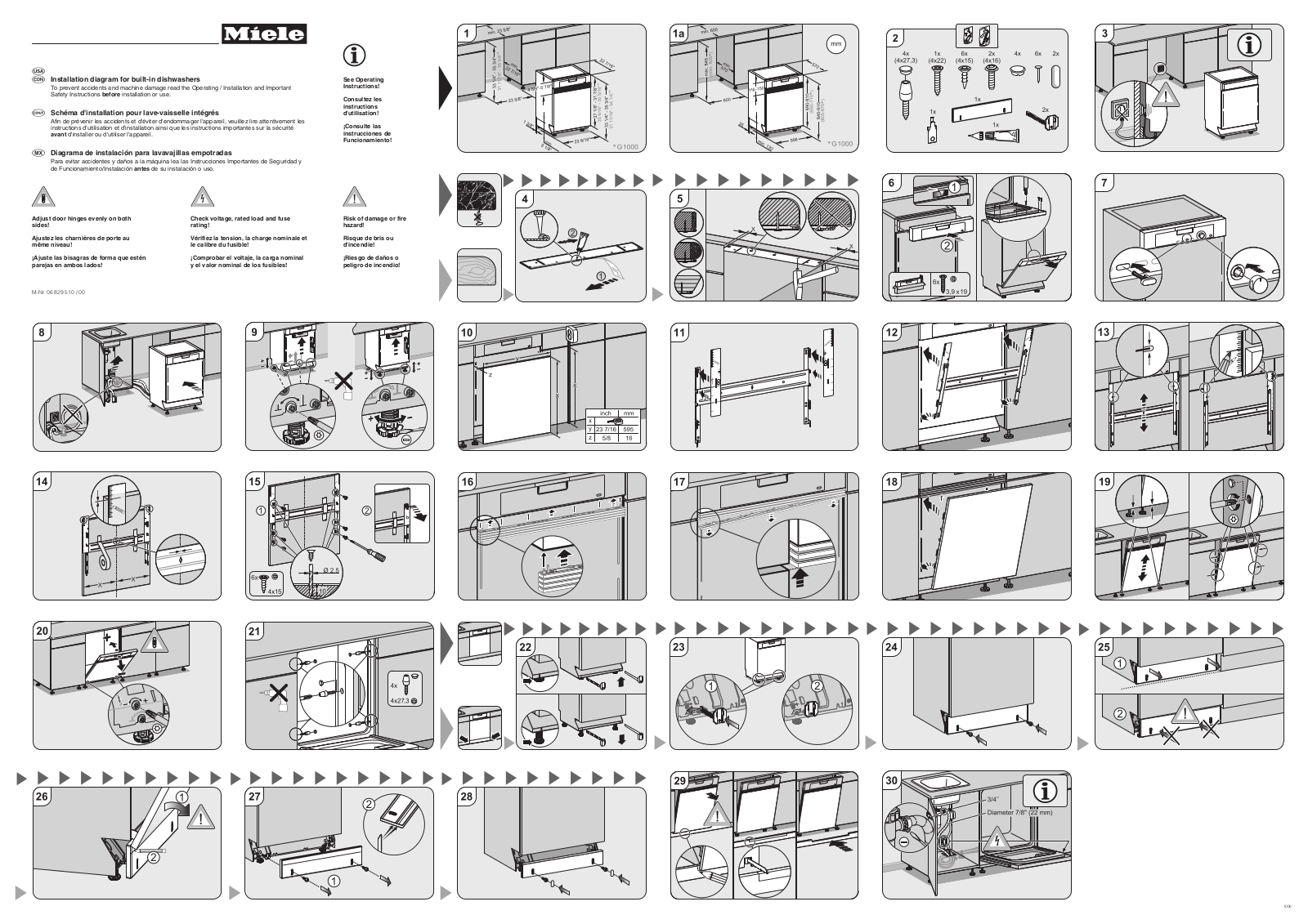 MIELE G 2140 SCI, G 2140I, G 2420 SCI, G 2630 SCI User Manual