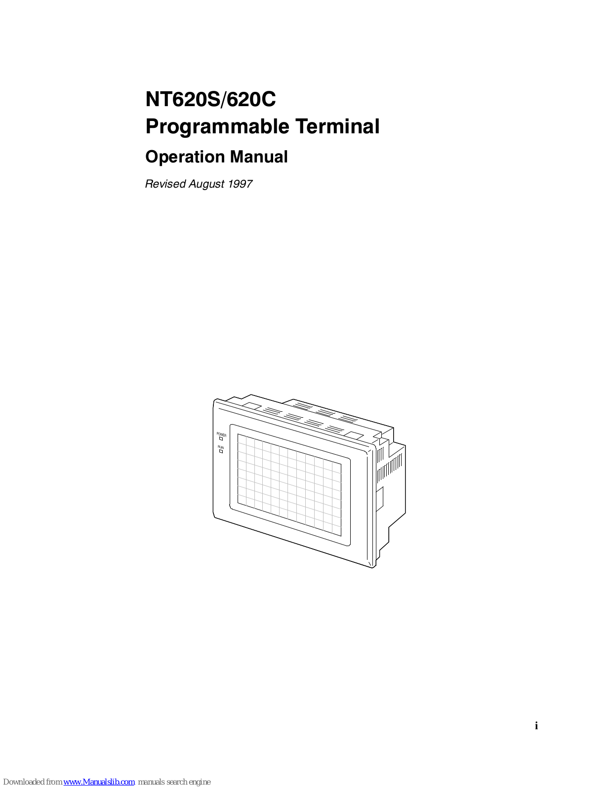 Omron NT620C, NT620S Operation Manual