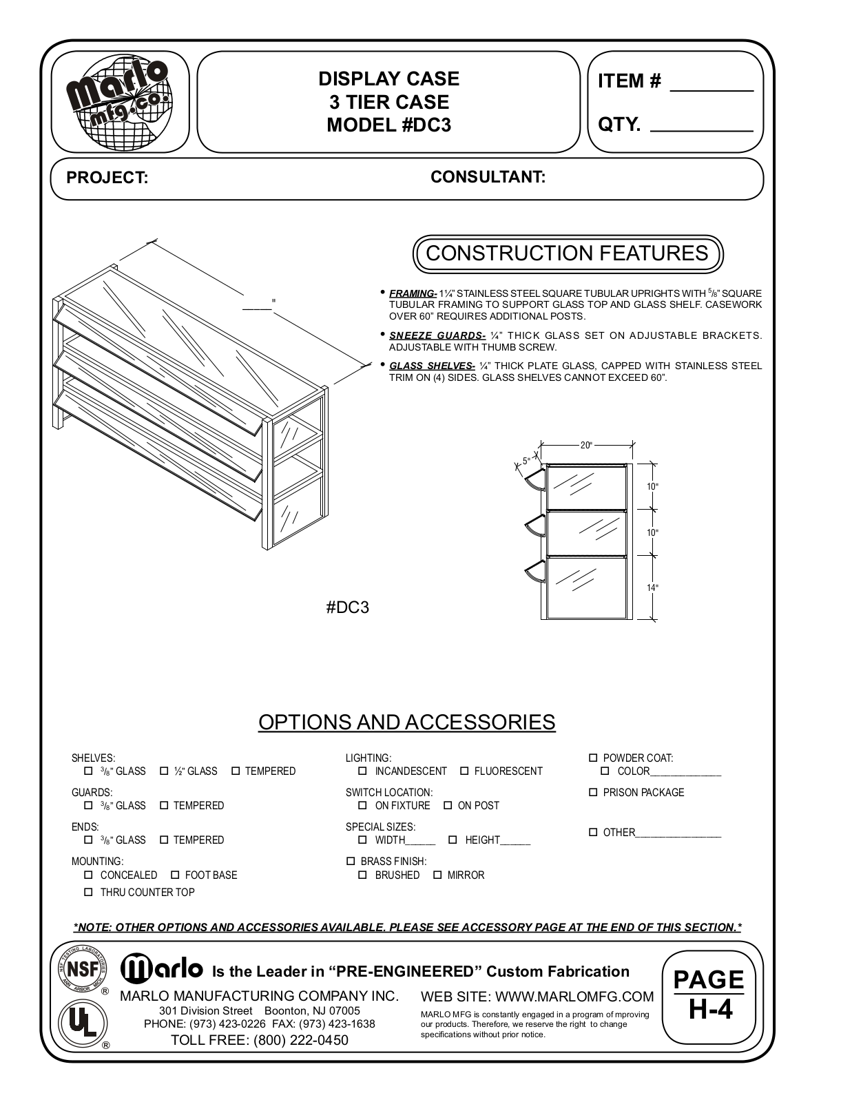 Marlo DC3 User Manual