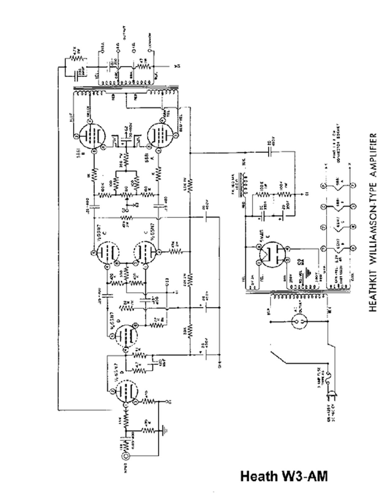 Heath Company W-3 Schematic