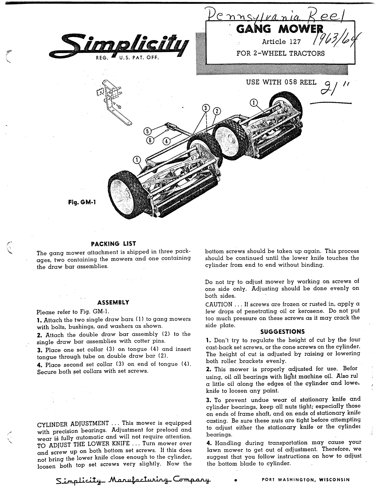 Simplicity 127 User Manual