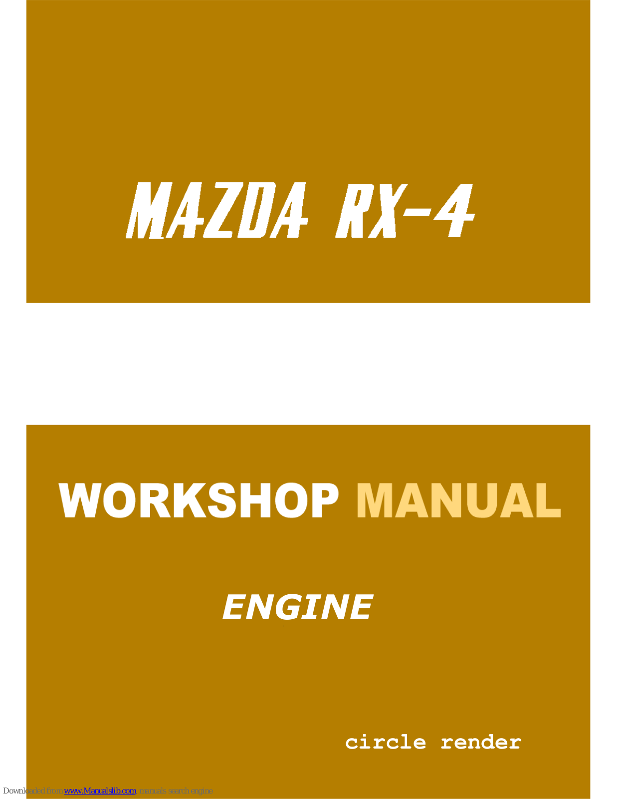 Mazda RX-4 1974 Workshop Manual