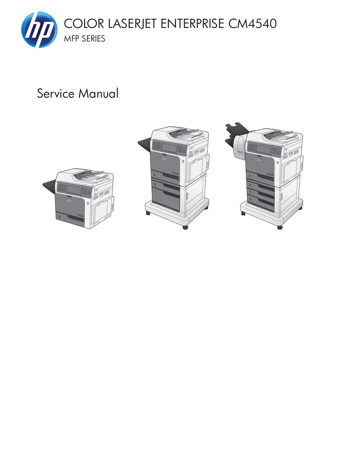 HP Color Laserjet CM4540 service manual