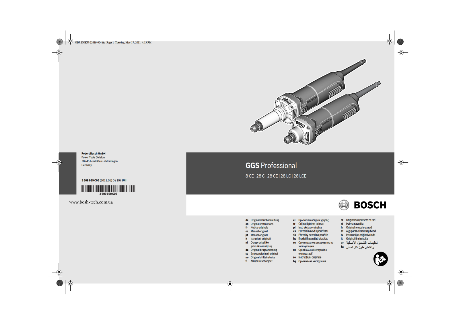 Bosch GGS 28 C User Manual