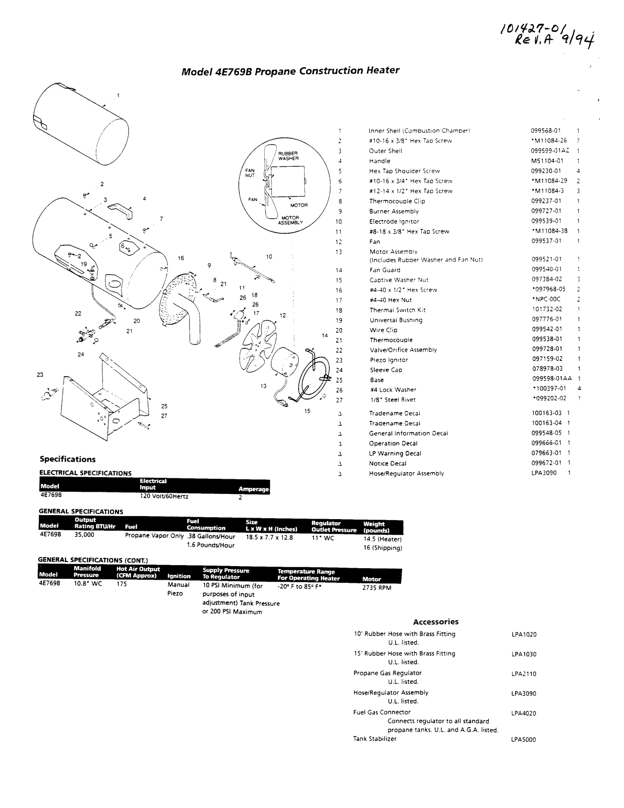 Desa Tech 4E769B Owner's Manual