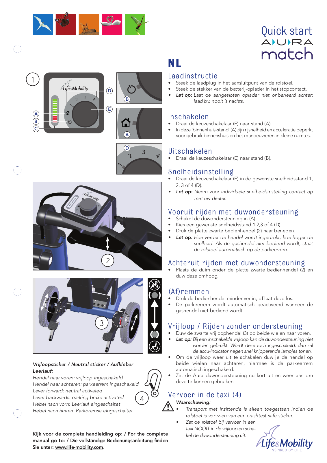 Life & Mobility Aura Match Quick Start Manual