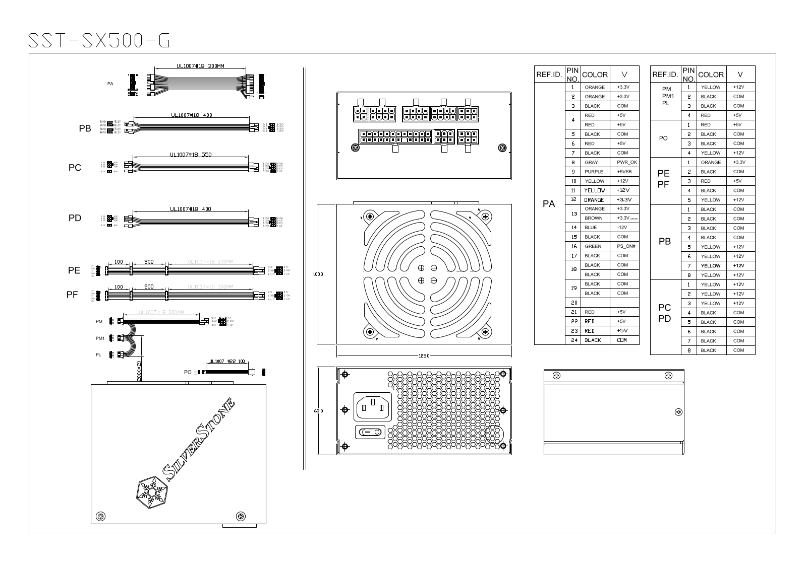 SilverStone SST-SX500-G User Manual