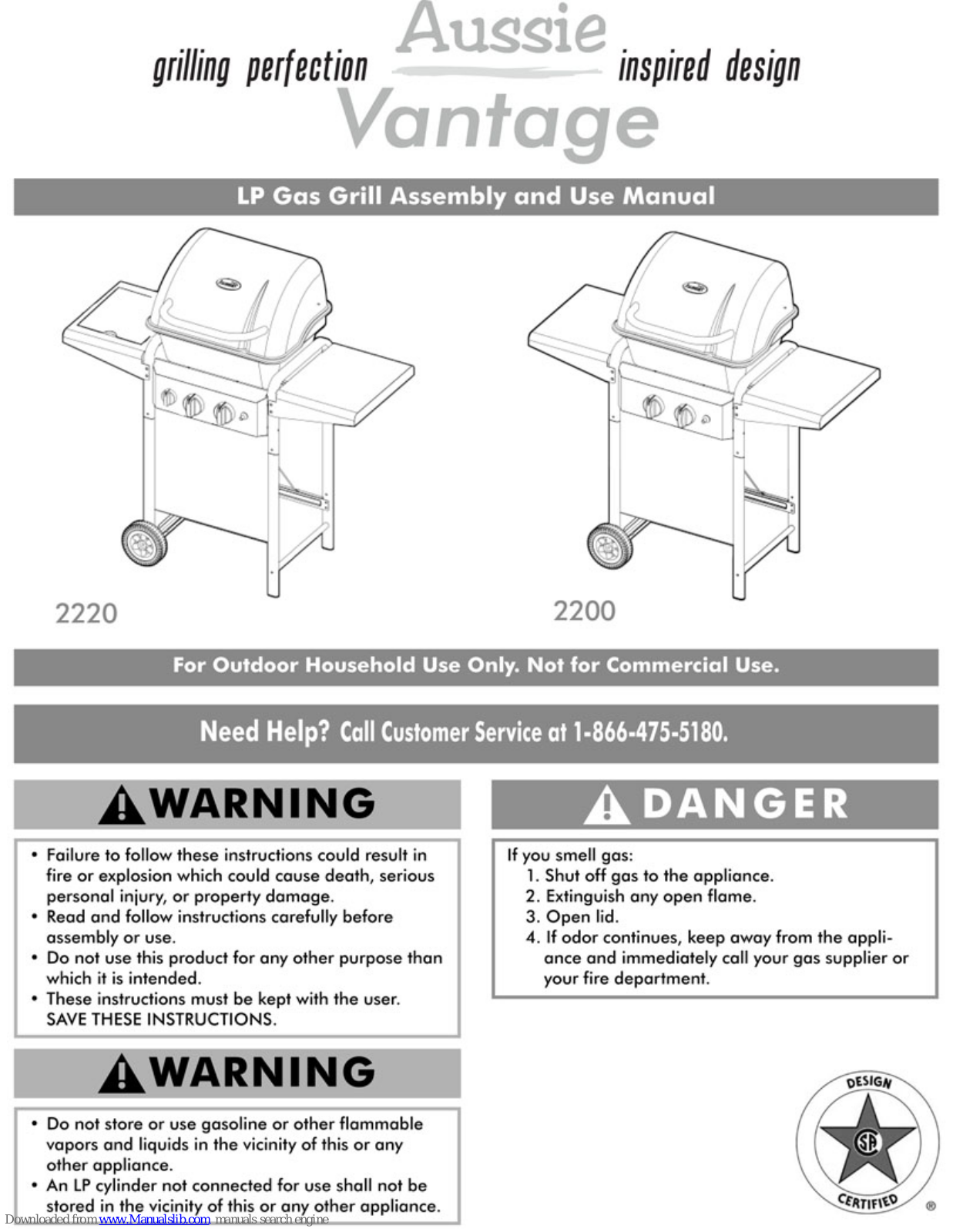 Aussie Vantage 2220, Vantage 2200 Use Manual