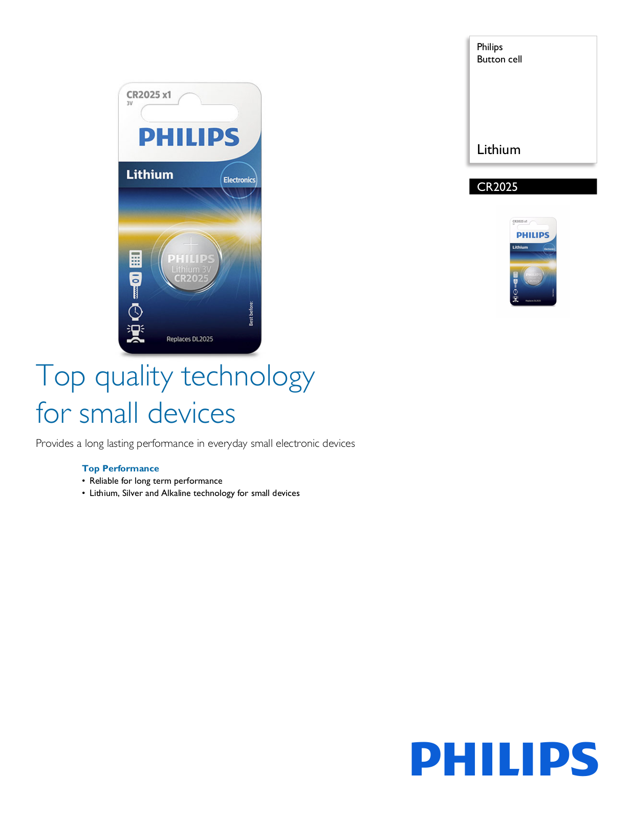 Philips CR2025/27 leaflet - ManualMachine.com
