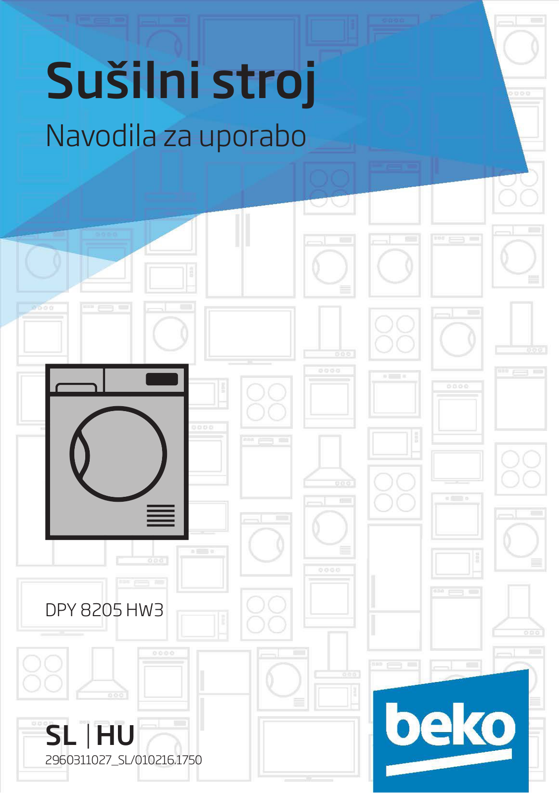 Beko DPY 8205 HW3 User manual