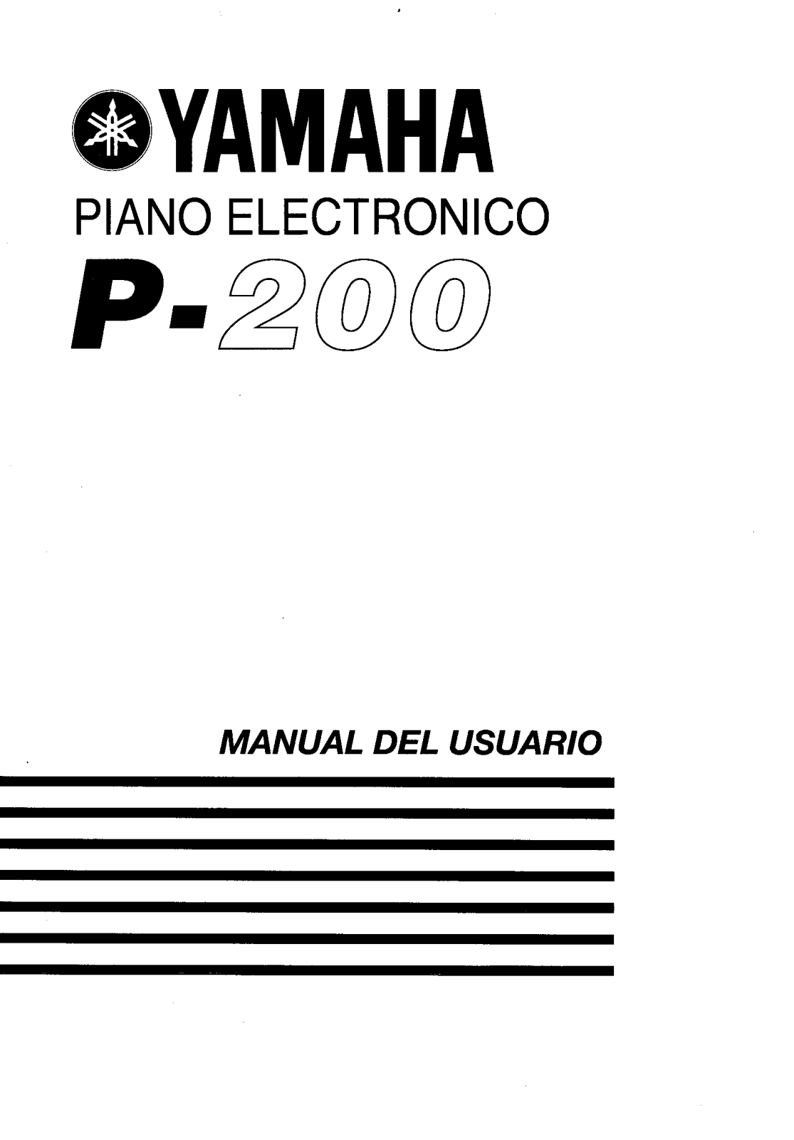 Yamaha P-200 User Manual