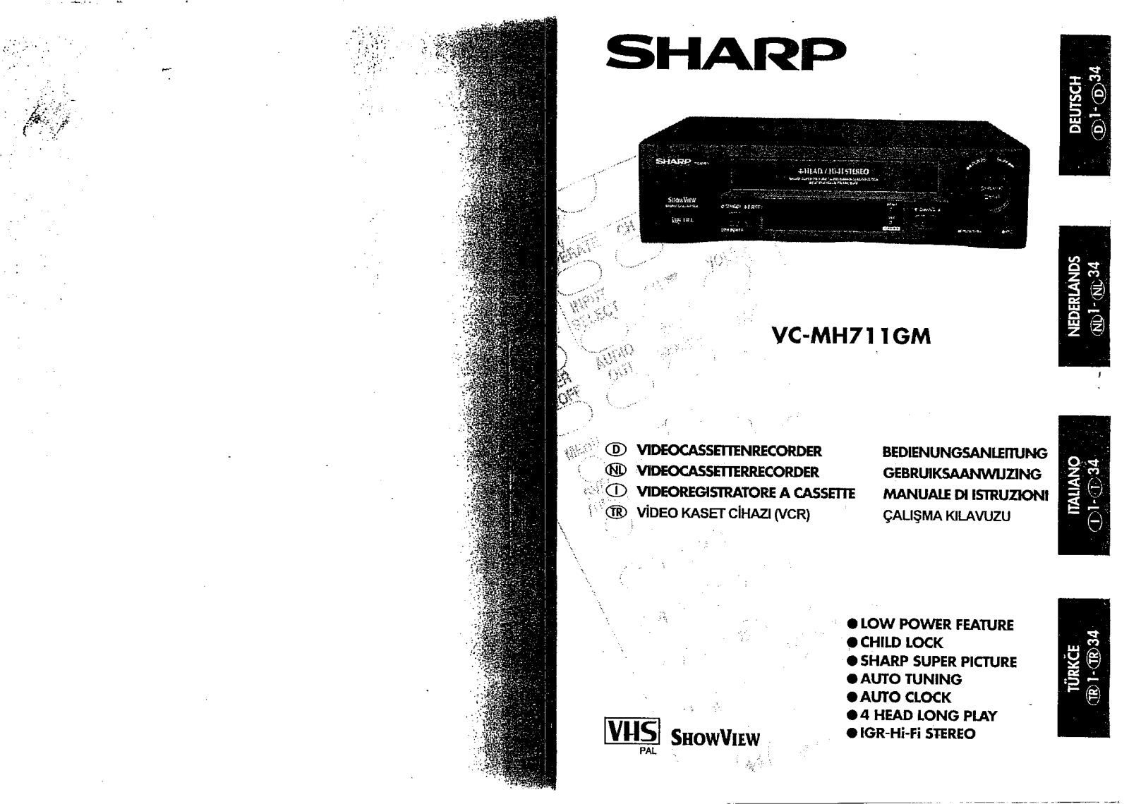 Sharp VC-MH711GM User Manual